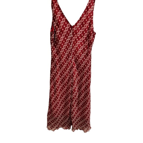 ✌️ 2/$40 ✌️ Jonathan Martin Studio Red & White Printed Dress Size 12 - Picture 4 of 5